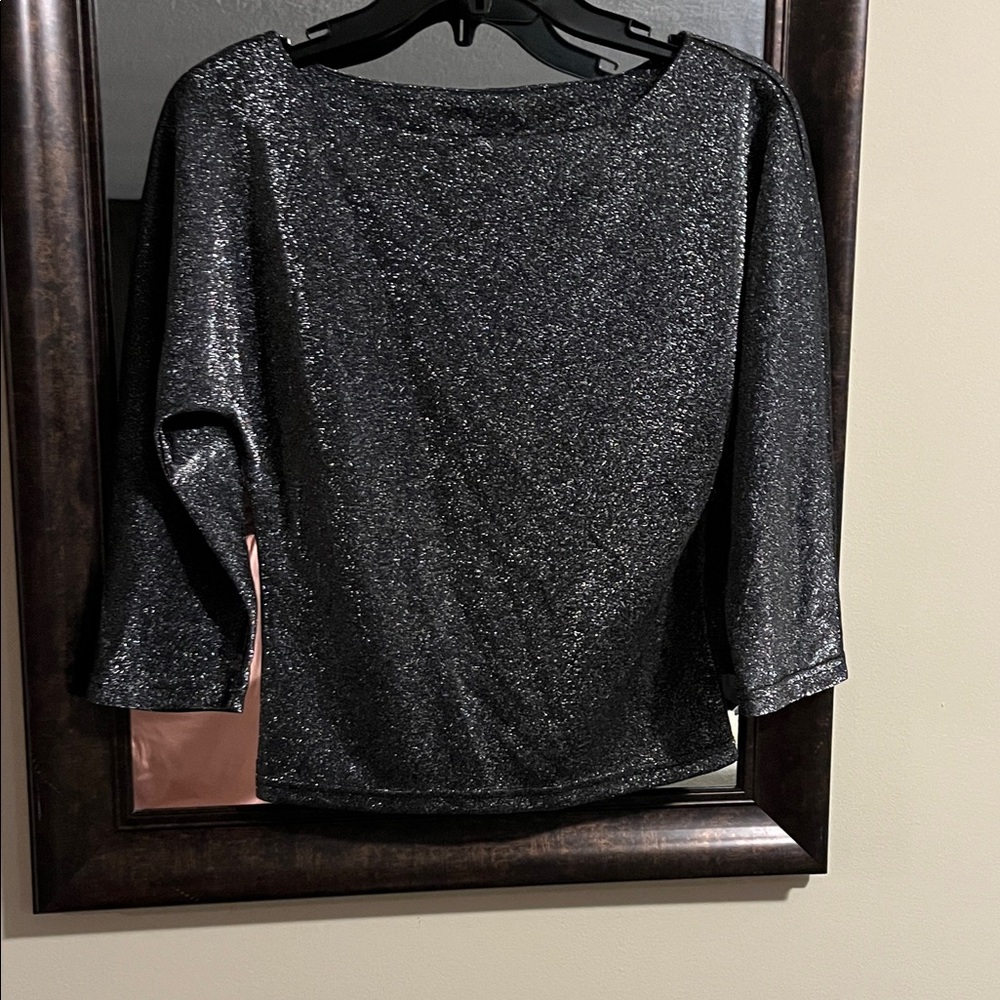 Copper Key Shimmering Black Blouse